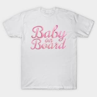 Baby on Board - Pink T-Shirt